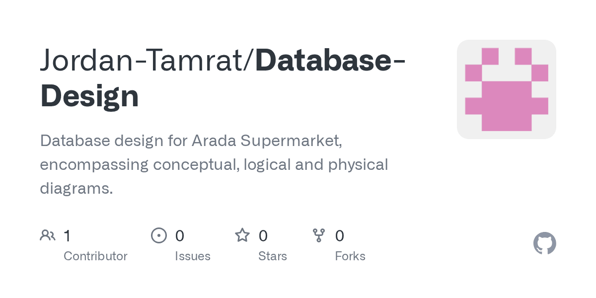 Database for Supermarket
